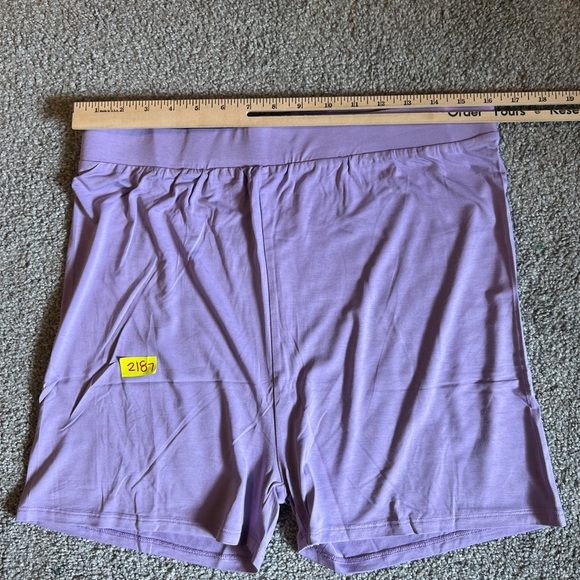 Bubble baby pajama shorts womens XXL XXXL purple bamboo biker stretch casual - Picture 7 of 11